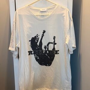 Rhude Fallen Horse White Short Sleeve T-Shirt